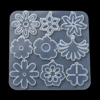 Flower DIY Pendant Silicone Molds(DIY-G100-01B)-5