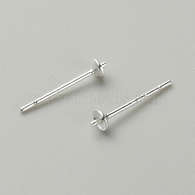 Silver Sterling Silver Stud Earring Findings