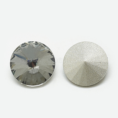 Pointed Back Glass Rhinestone Cabochons(RGLA-T086-10mm-03)-2