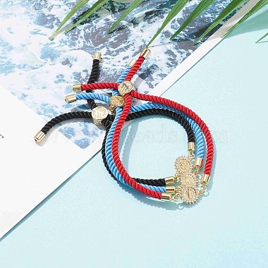 Bracelets coulissants en corde de nylon(BJEW-JB06031)-6