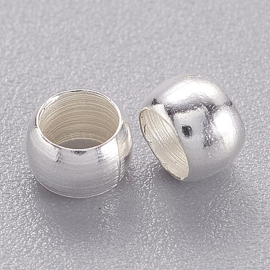 Brass Crimp Beads(E002-4mm-S)-2