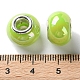 Opaque Brass Cores Acrylic European Beads(OACR-M024-04S-10)-3