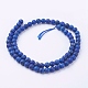 Chapelets de perles rondes naturelles en lapis-lazuli teinté(G-G735-06F-6mm)-3