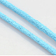 Cordons fil de nylon tressé rond de fabrication de noeuds chinois de macrame rattail(X-NWIR-O001-A-10)-2