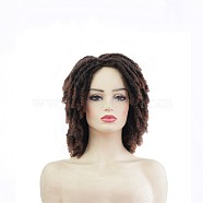 Short Kinky Curly Wigs, Synthetic Afro Wigs, High Temperature Heat Resistant Fiber, for Women, Sienna, 12.99inches(33cm)(OHAR-I018-01A)