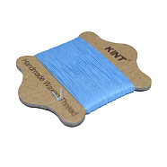 Waxed Nylon Cord, Cornflower Blue, 0.65mm, about 21.87 yards(20m)/card(YC-E005-0.65mm-19)