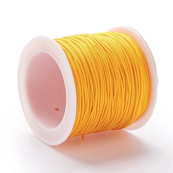 Nylon Thread, DIY Material for Jewelry Making, Gold, 1mm, 100yards/roll