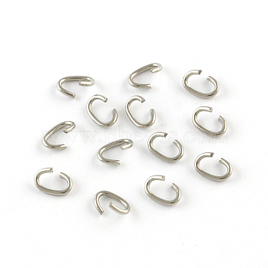Stainless Steel Color Oval 304 Stainless Steel Open Jump Rings