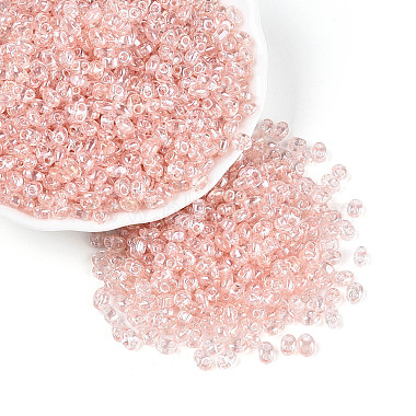 Transparent Colours Luster Glass Seed Beads(SEED-N008-09H)-1