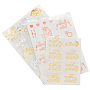 Mixed Color Paper Tattoo Stickers(AJEW-CP0001-37)