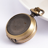 Alloy Watch Heads, Flat Round, Antique Bronze,40x29.5x12mm(X-WACH-D016-01)