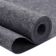 Polyester Felt, Fabric, Rectangle, Dark Gray, 40x0.1cm, 3m/roll(DIY-WH0146-04V)