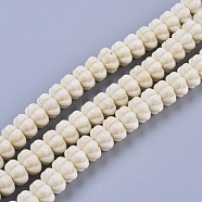 Natural Agate Beads Strands, Pumpkin, 10x6mm, Hole: 0.7mm, about 68pcs/strand, 15.75 inch(40cm)(G-G806-03)