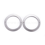 201 Stainless Steel Links connectors, Ring, Stainless Steel Color, 24x0.5mm, Hole: 1mm(STAS-F221-31P)