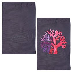 Polyester Garden Flag, for Home Garden Yard Office Decorations, Black, 45.1x30.2x0.03cm(AJEW-WH0118-87H)