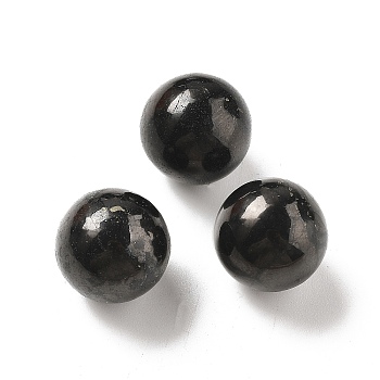 Natural Shungite Sphere Beads, No Hole Beads, Undrilled, Round Ball, 15mm