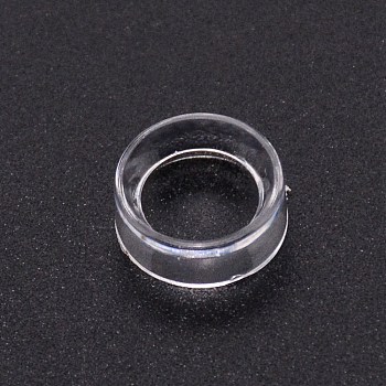 Acrylic Display Frame, for Crystal Ball Diaplay, Flat Round, Clear, 1.6x0.6cm, Inner Diameter: 1.1cm