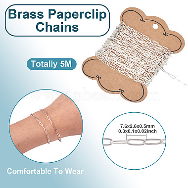 5M Brass Paperclip Chains(CHC-TA0001-39S)-4