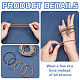 16Pcs 4 Colors Steel Wire Round Snake Chain Stretch Bracelets Set(BJEW-BC0001-23)-4