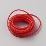 3M Hollow Pipe PVC Tubular Synthetic Rubber Cord, FireBrick, 2mm, Hole: 1.4mm, about 3.28 Yards(3m)/pc(RCOR-WH0003-05I)