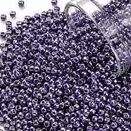 TOHO Round Seed Beads, Japanese Seed Beads, (567) Galvanized Lilac, 11/0, 2.2mm, Hole: 0.8mm, about 1103pcs/10g(X-SEED-TR11-0567)