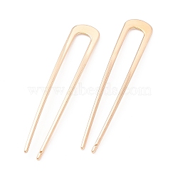 Alloy Hair Forks, U-shaped, Golden, 99x19x1.5mm(OHAR-B002-01G)