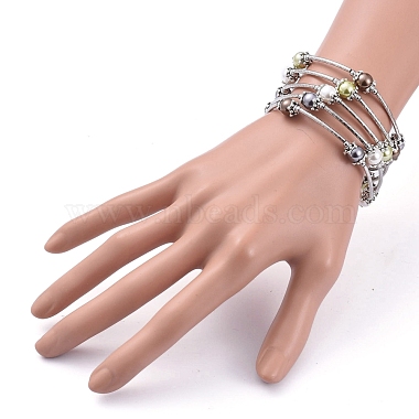 Five Loops Fashion Wrap Bracelets(BJEW-JB05512-01)-5