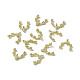 Brass Pave Clear Cubic Zirconia Cabochons(MRMJ-B002-08LG)-3