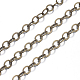 Brass Flat Oval Cable Chains(X-CHC029Y-AB)-2