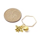 Alloy Bees and Iron Bell Pendant Decoration(HJEW-JM01307-01)-3