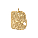 Textured 304 Stainless Steel Pendants(STAS-OY005-71G)-1