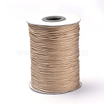 Braided Korean Waxed Polyester Cords, Peru, 0.8mm, about 87.48 yards(80m)/roll(YC-T002-0.8mm-141)