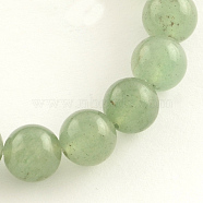 Natural Gemstone Green Aventurine Round Bead Strands, 6mm, Hole: 0.5mm, about 63pcs/strand, 14.9 inch(X-G-R265-6mm)