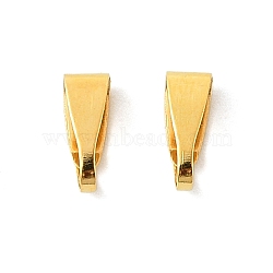 Brass Snap on Bails, for Pendants, Golden, 7x3x3mm, Hole: 6x2mm(KK-M029-02G)