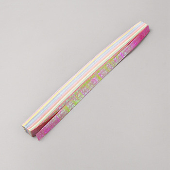 90Pcs Lucky Star Origami Paper, Double Sided Star Paper Strip Folding Paper for Gift, DIY Arts Craft Supplies, Rectangle, Word, 250x9x0.1mm