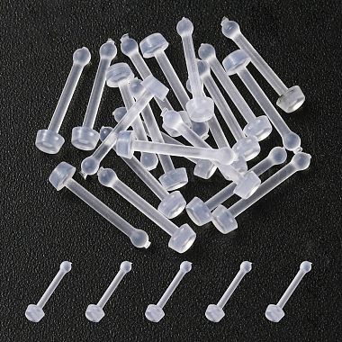 White Acrylic Nose Studs & Rings