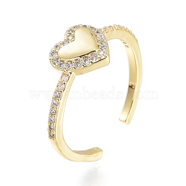 Clear Brass+Cubic Zirconia Finger Rings