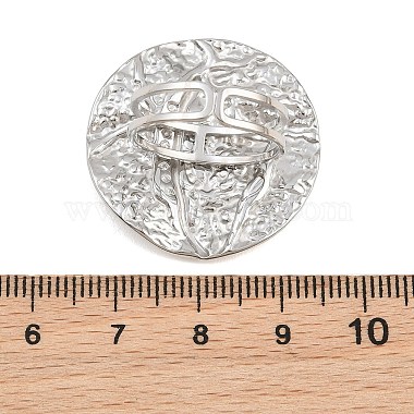 Textured 304 Stainless Steel Cuff Rings(SA-CBA0F84-01P)-2