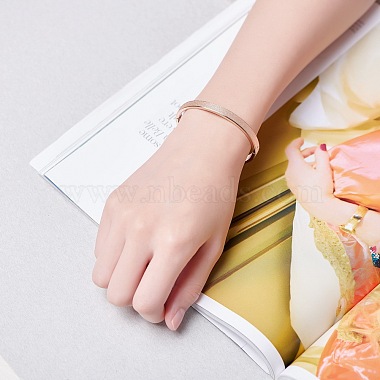 Simple Elegant Stainless Steel Bangle(JB264A)-4