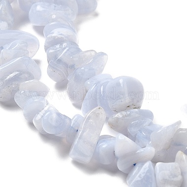 dentelle bleue naturelle perles puce agate brins(G-E271-73-01)-3