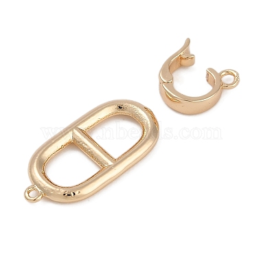 Brass Fold Over Clasps(FIND-U017-16G-01)-2