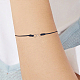 1Pc Alloy Infinity Link Adjustable Cord Anklets(AJEW-LP0006-46A)-1