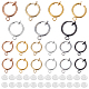 Elite 36Pcs 6 Colors Brass Clip-on Earring Findings(FIND-PH0006-40)-1