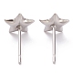 Non-Tarnish 304 Stainless Steel Stud Earring Settings(STAS-J032-16)-2