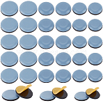 36Pcs 3 Styles Teflon & Rubber & EVA & Oil Glue Self-adhesive Furniture Protection Pads, Furniture Grippers, Flat Round, Steel Blue, 20~25x5.5~6mm, 12pcs/style(AJEW-CN0002-94B)