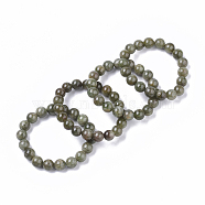 Natural Apatite Stretch Bracelets, Round, 2 inch(5~5.2cm), Bead: 10mm(BJEW-S138-03A-01)