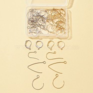 48Pcs 12 Style 304 Stainless Steel Leverback Earring Findings & Earring Hooks, with Horizontal Loops, Golden & Stainless Steel Color, 14.5~27.5x11~19x0.8~2mm, Hole: 1.2~2.5mm, Pin: 0.6~0.8mm, 4Pcs/style(STAS-FS0001-28)