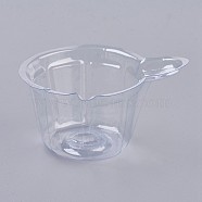 Disposable Plastic Mixing Dish, Clear, 6.6x5.8x3.2cm, Capacity: 40ml(1.35 fl. oz)(TOOL-WH0070-01)