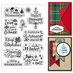 Custom Summer Theme PVC Plastic Clear Stamps, for DIY Scrapbooking, Photo Album Decorative, Cards Making, Word, 160x110mm(DIY-WH0631-0416)
