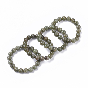 Natural Apatite Stretch Bracelets, Round, 2 inch(5~5.2cm), Bead: 10mm